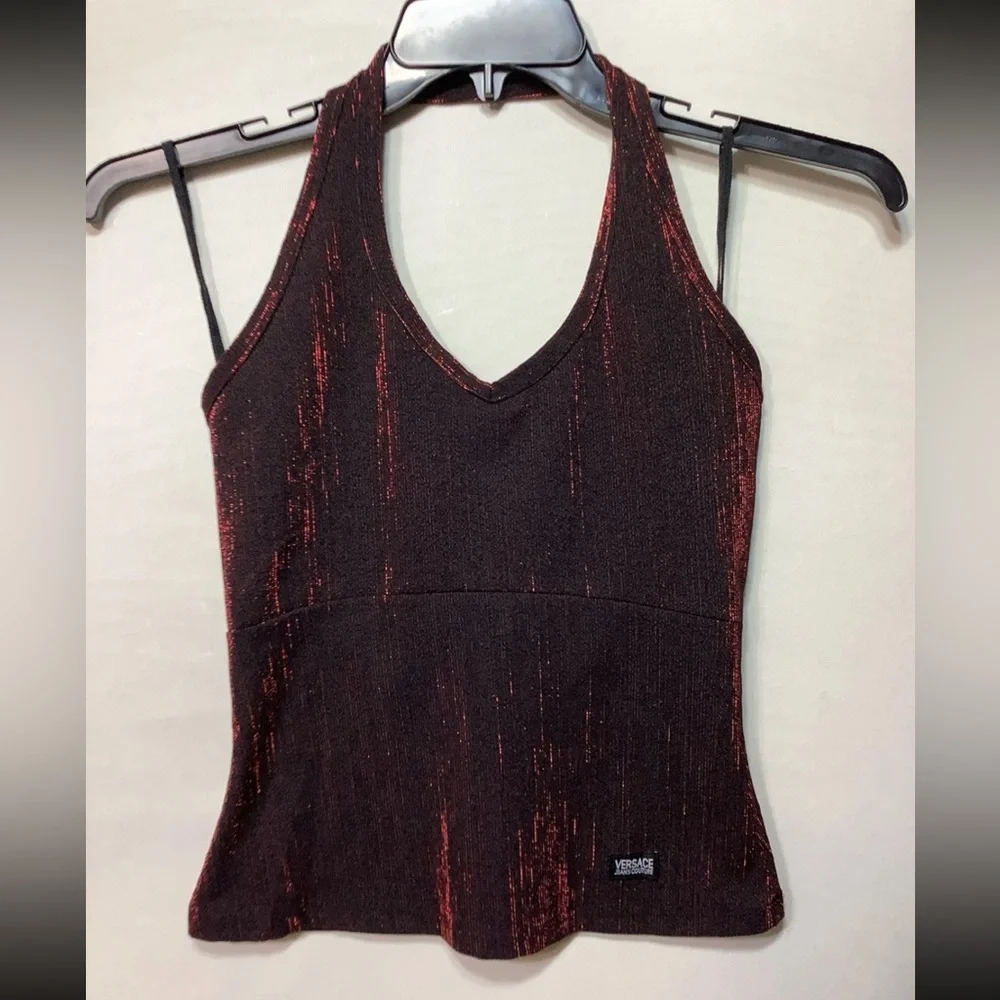 Versace - Versace Jeans Couture Women's Pantsuit Size M Black/Red $1127 - Picture 3 of 16
